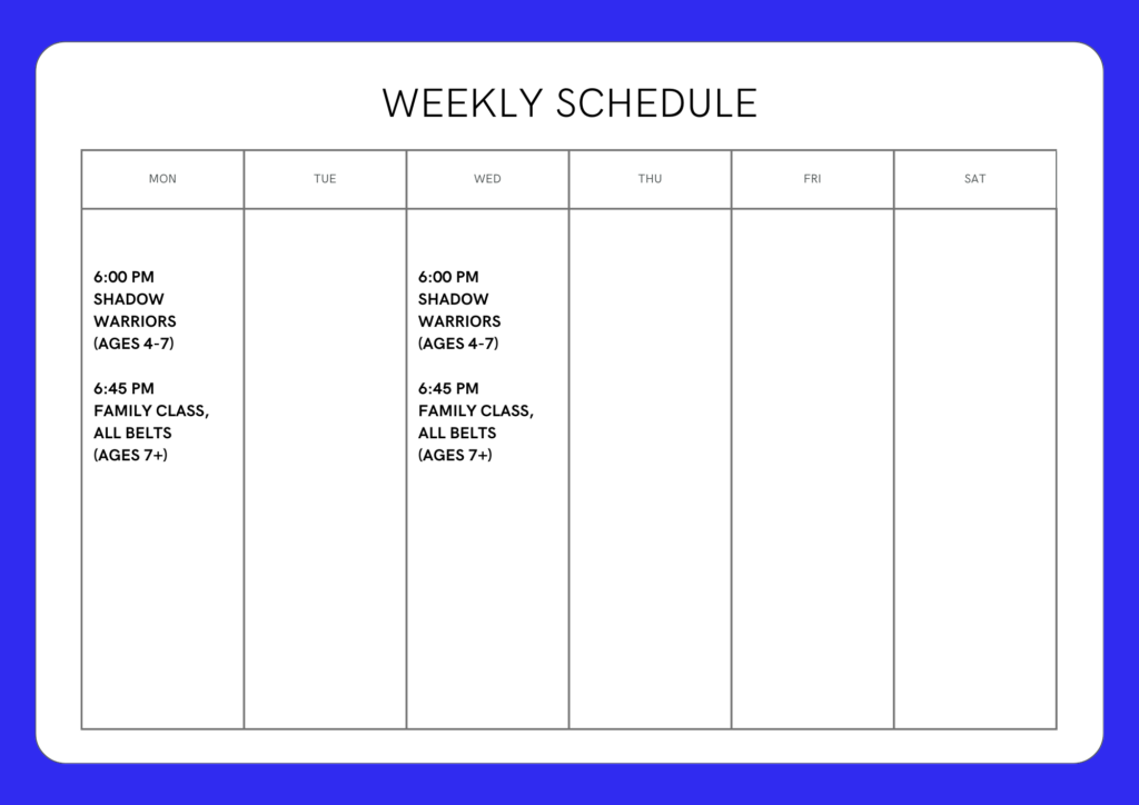 Purple Minimalist Weekly Schedule Planner A4 Document 1