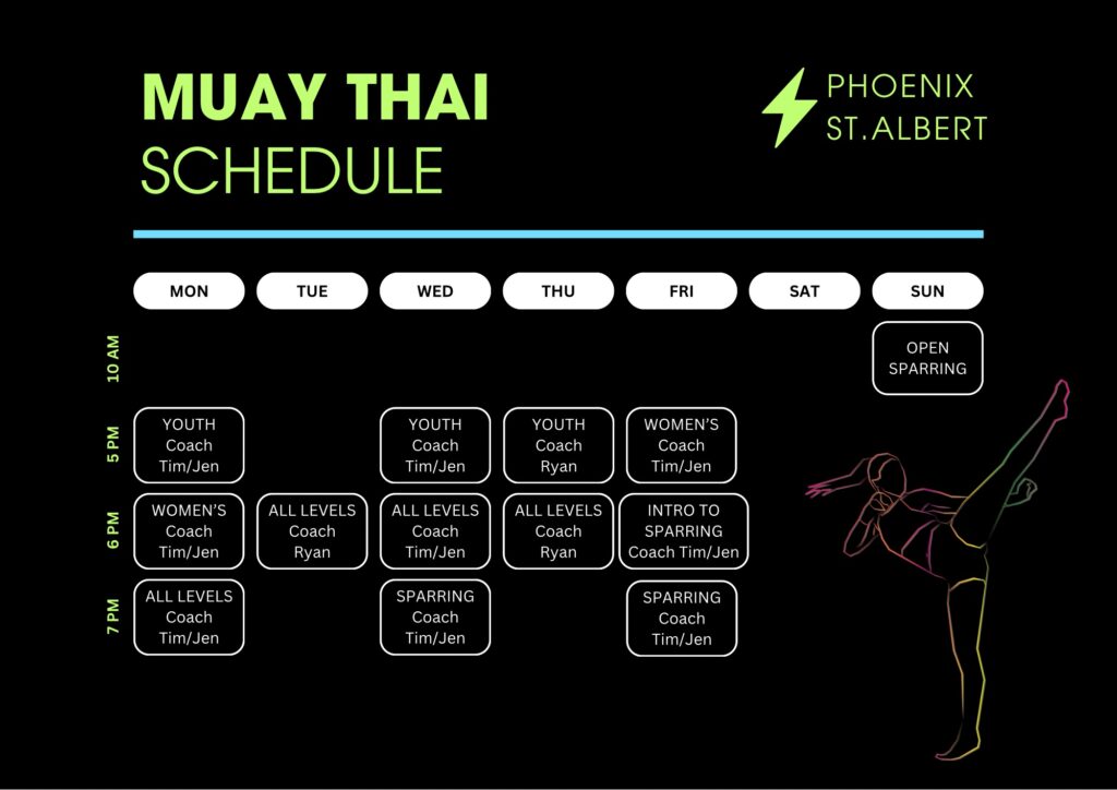 muay thai schedule st. albert