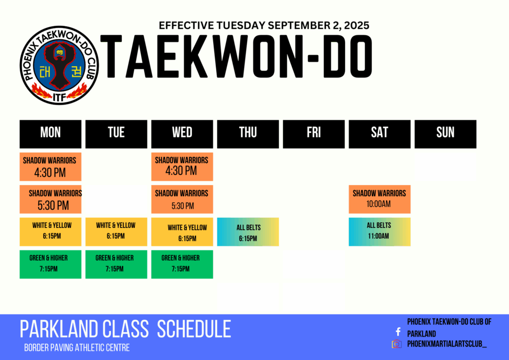 2025 26 Class Schedules