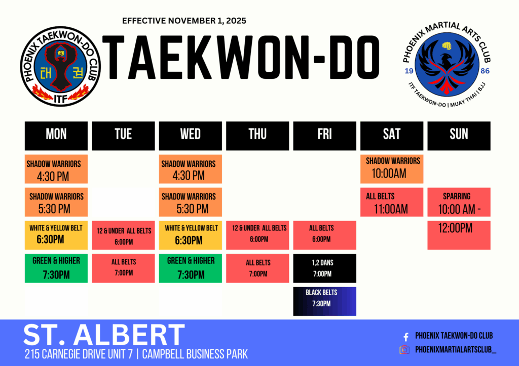 2024 25 Class Schedules