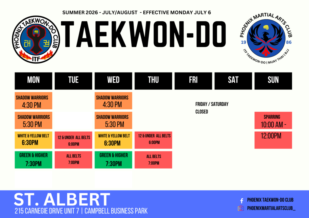 2024 25 Class Schedules